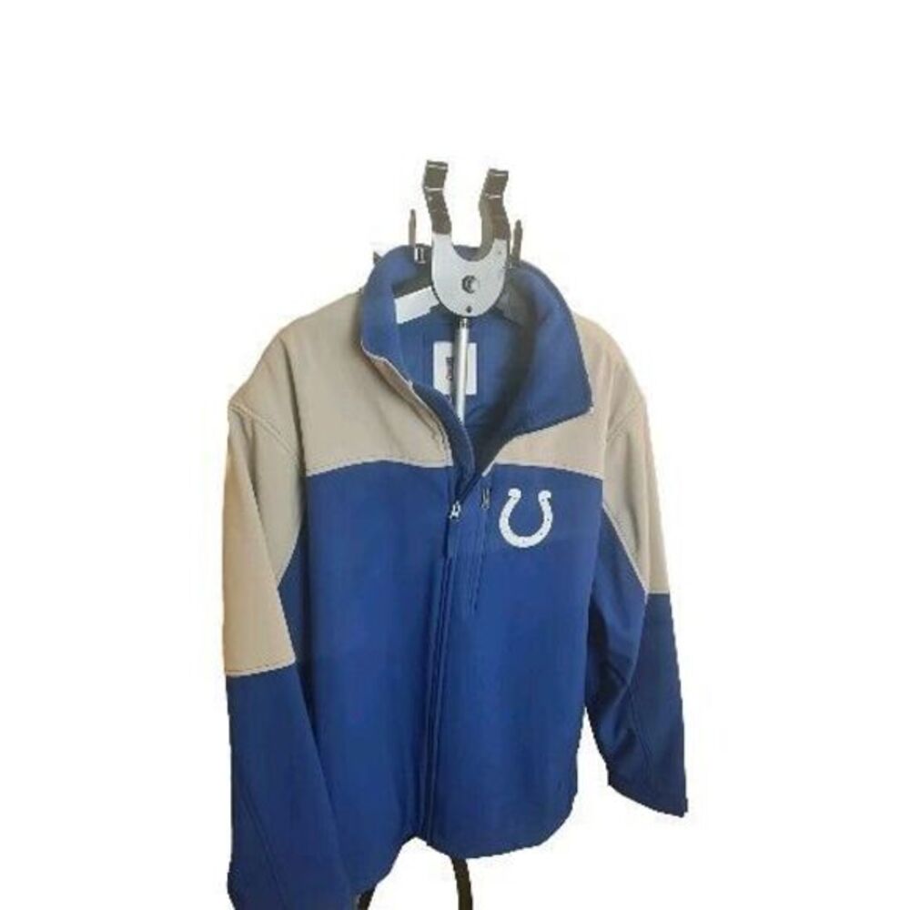 Men's XXL Embroidered Indianapolis Colts Soft Shell‎ Full Zip Jacket